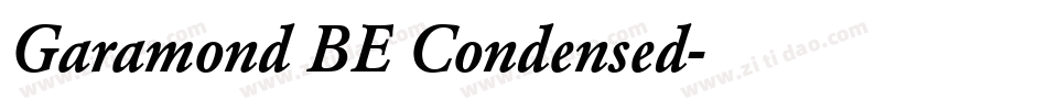 Garamond BE Condensed字体转换